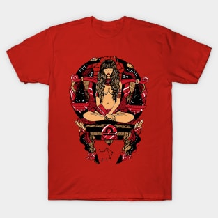 Red and Cream Libra Beauty T-Shirt